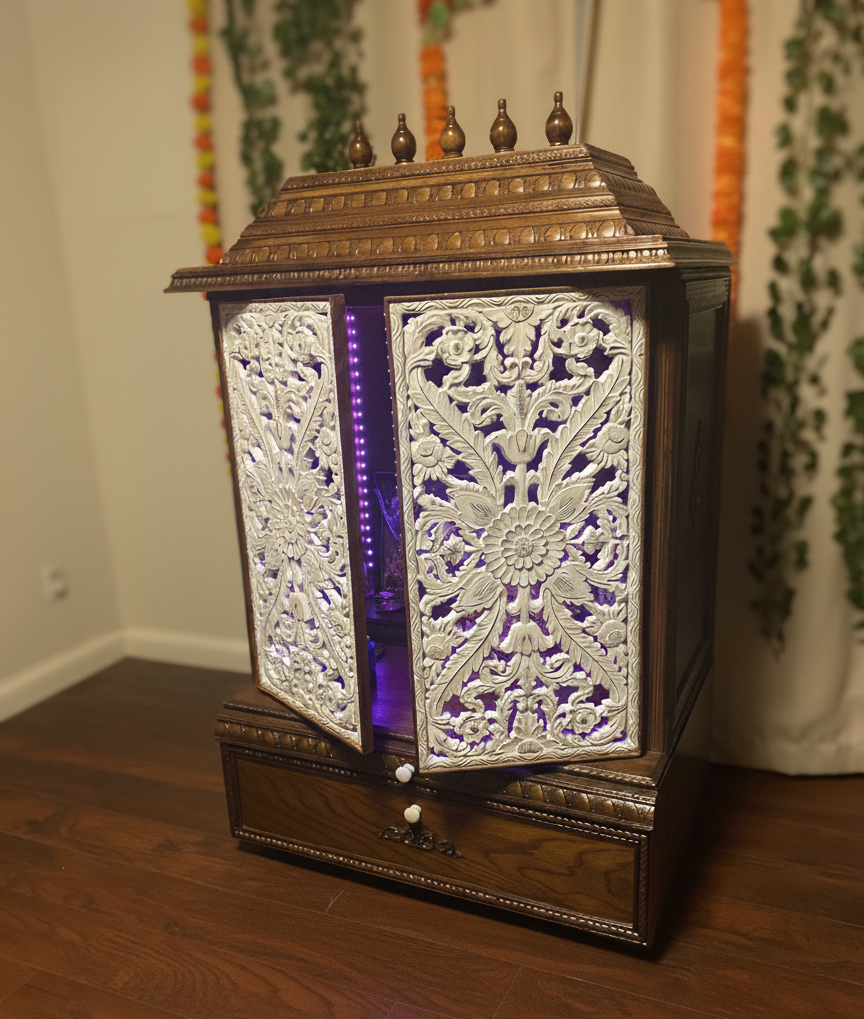 Closed Mandir with 2 Doors