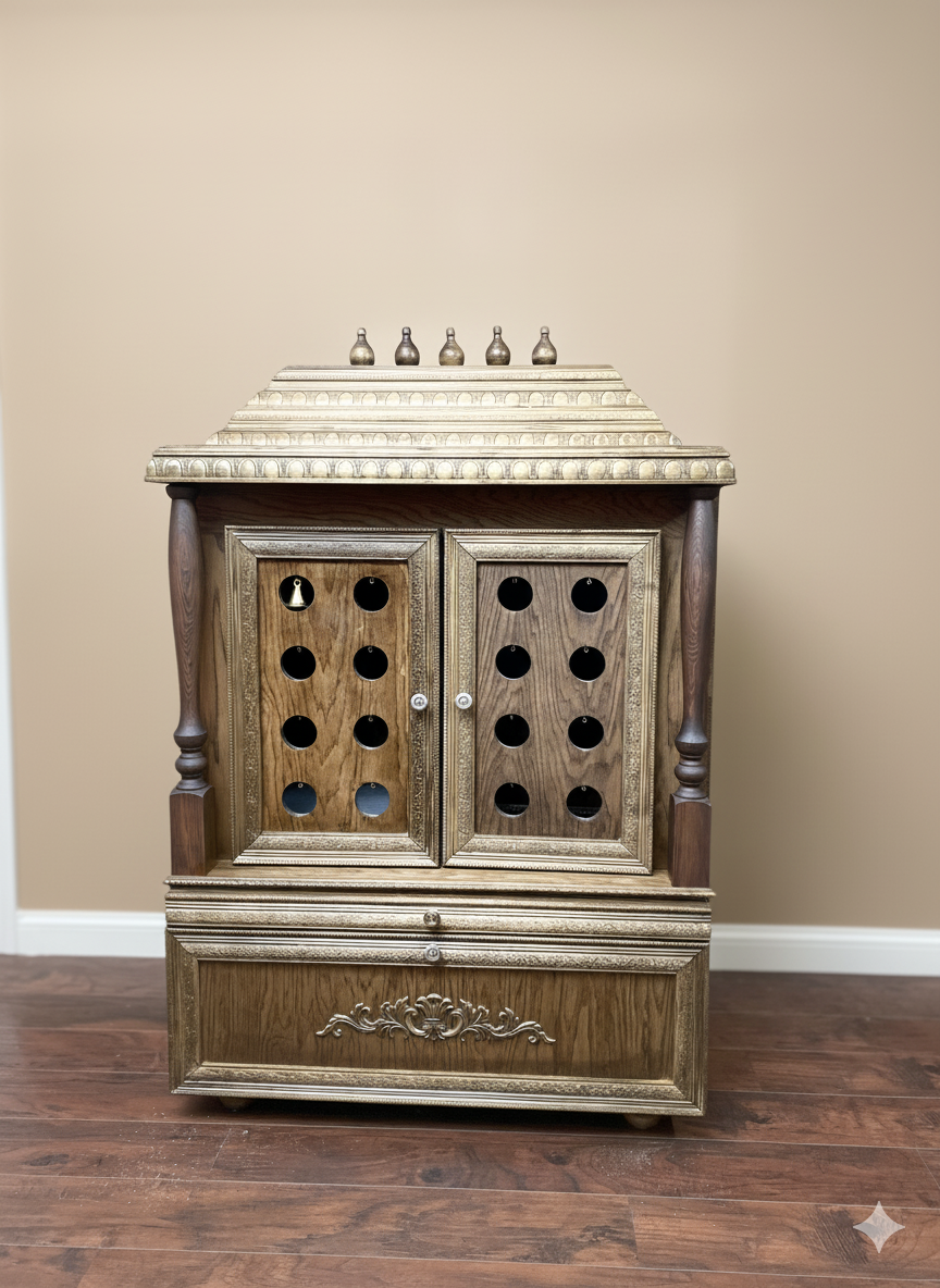 Mandir with 2 Doors