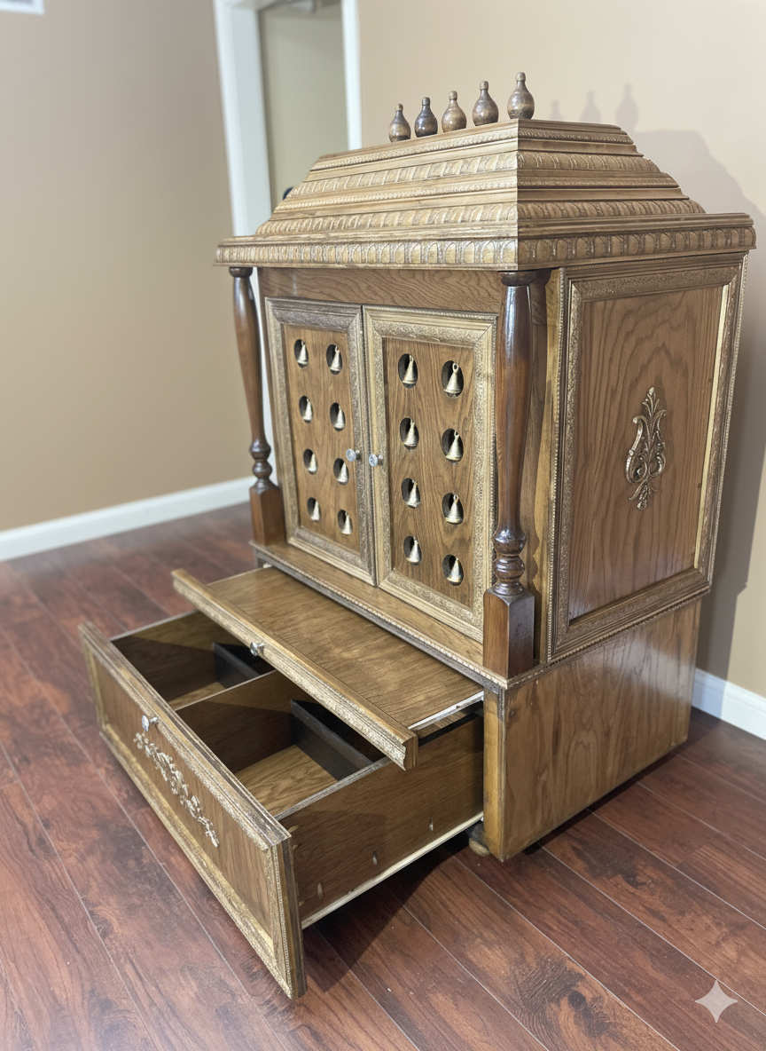 Mandir with 2 Doors